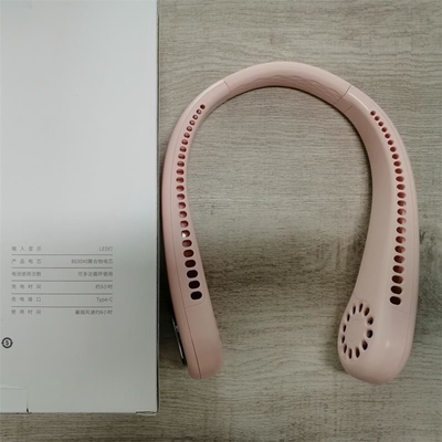 3.7V 1800mAh Portable Fan Wear Around Neck Push Button Control